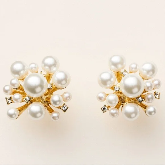 ♠️🤍 kate spade new york x Target Pearl Cluster Stud Earrings - Picture 2 of 7
